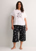 White Short-Sleeve Pyjama Top with Dalmatian Print - Disney
