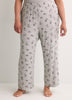Grey Textured Knit Pyjama Pant with Dalmatian Print - Disney
