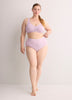 Lavender Wireless Front-Closure Ribbed Knit Bra - ti Voglio