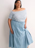 Denim Pull-On Boho Maxi Skirt - d/C JEANS