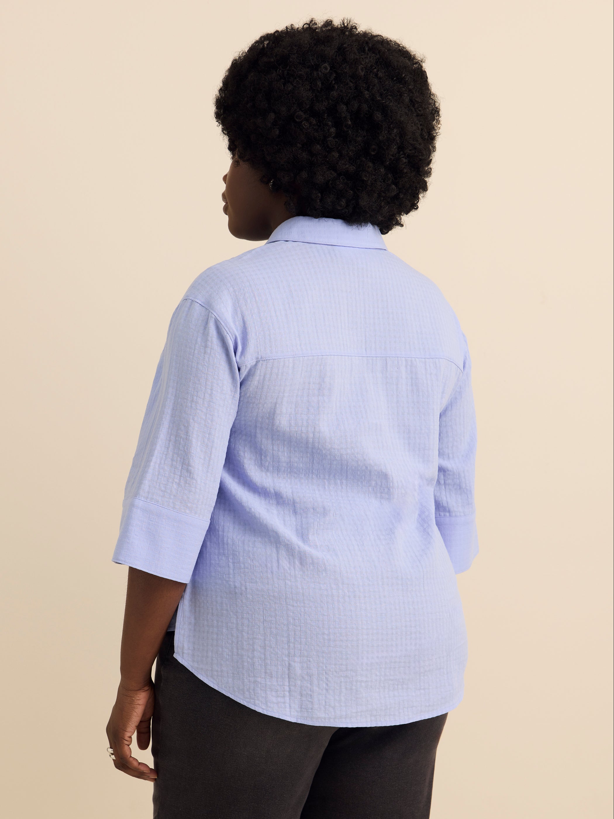 Relaxed Popover Loose Blouse - Addition Elle