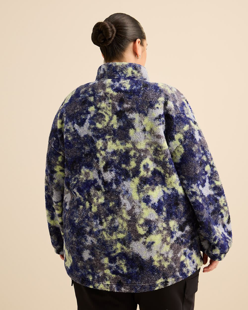 Manteau en sherpa marbré - Active Zone