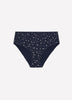 Blue High-Cut Cotton Brief with Floral Print - ti Voglio