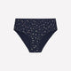 Blue High-Cut Cotton Brief with Floral Print - ti Voglio