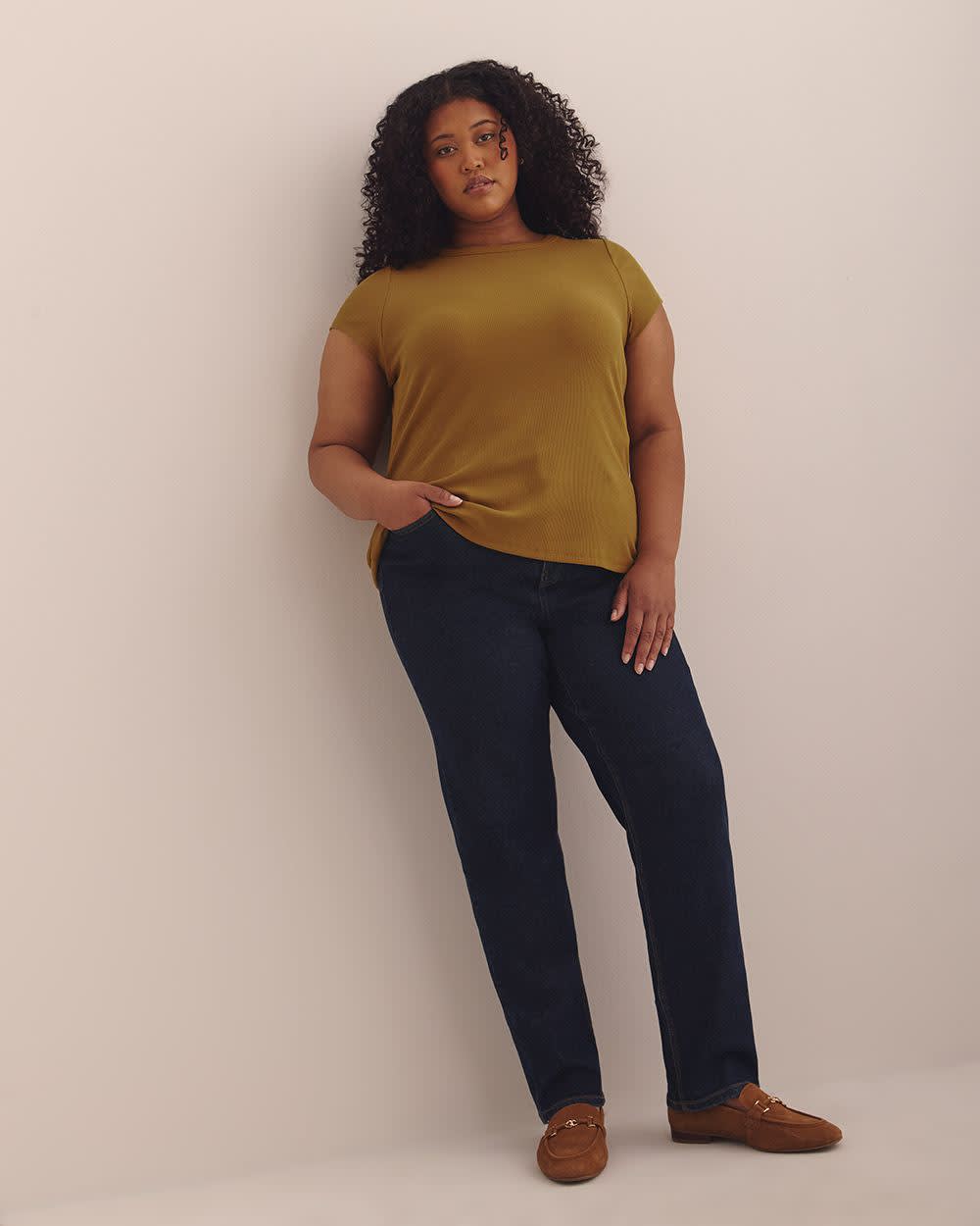 T-shirt ajusté côtelé à  col rond - Essentiels PENN.