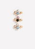 Three-Stone Barrettes, Set of 3