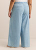 High-Rise Palazzo-Leg Pull-On Denim Pant - d/C JEANS