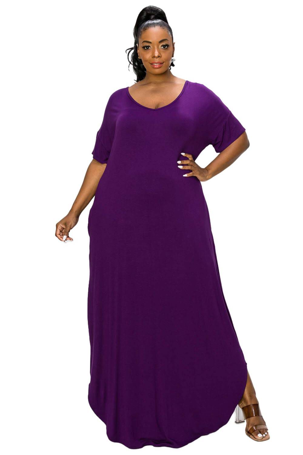 Plus size sales short maxi dresses