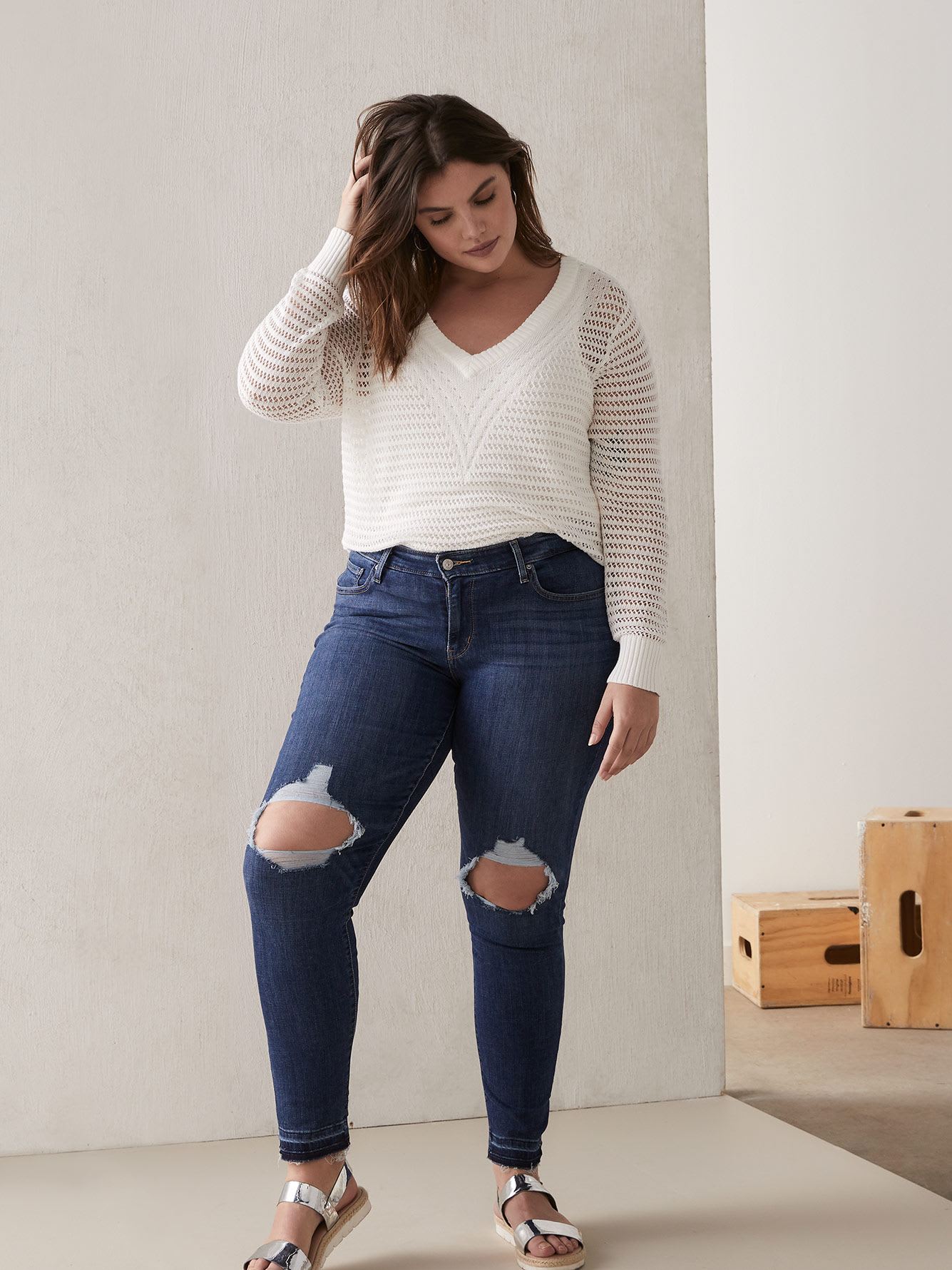 levi's 711 skinny jeans plus size
