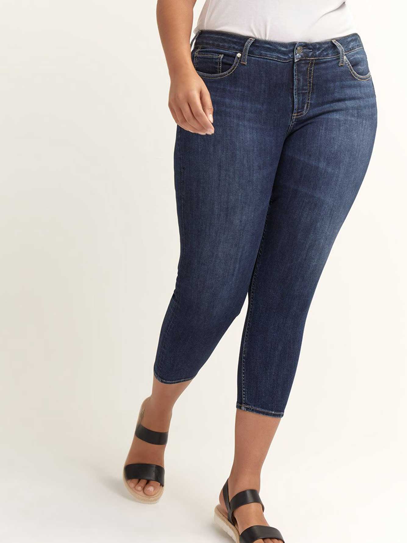 Skinny Crop Suki Jeans - Silver Jeans | Penningtons