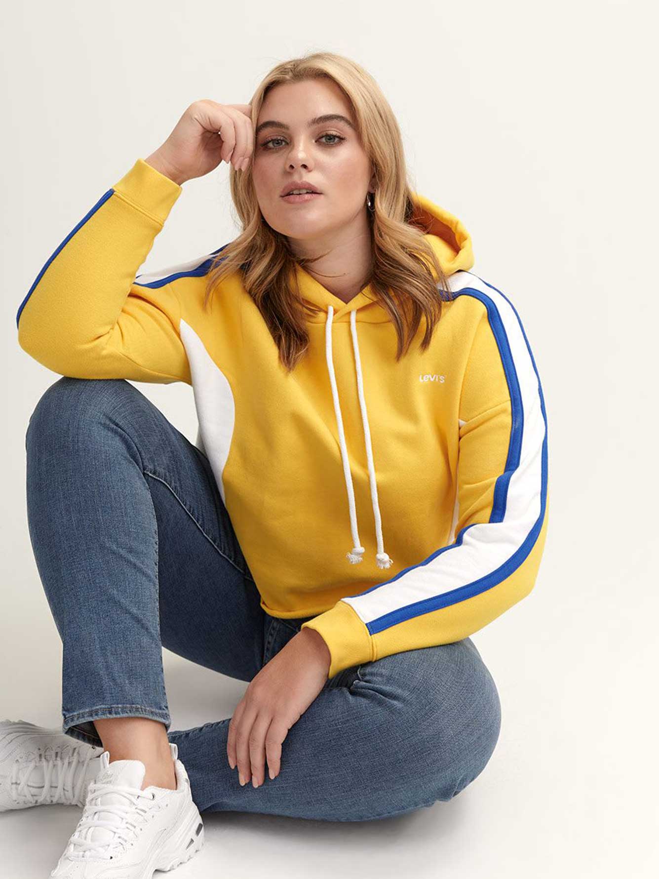 Levi's Yellow Cropped Hoodie | Penningtons