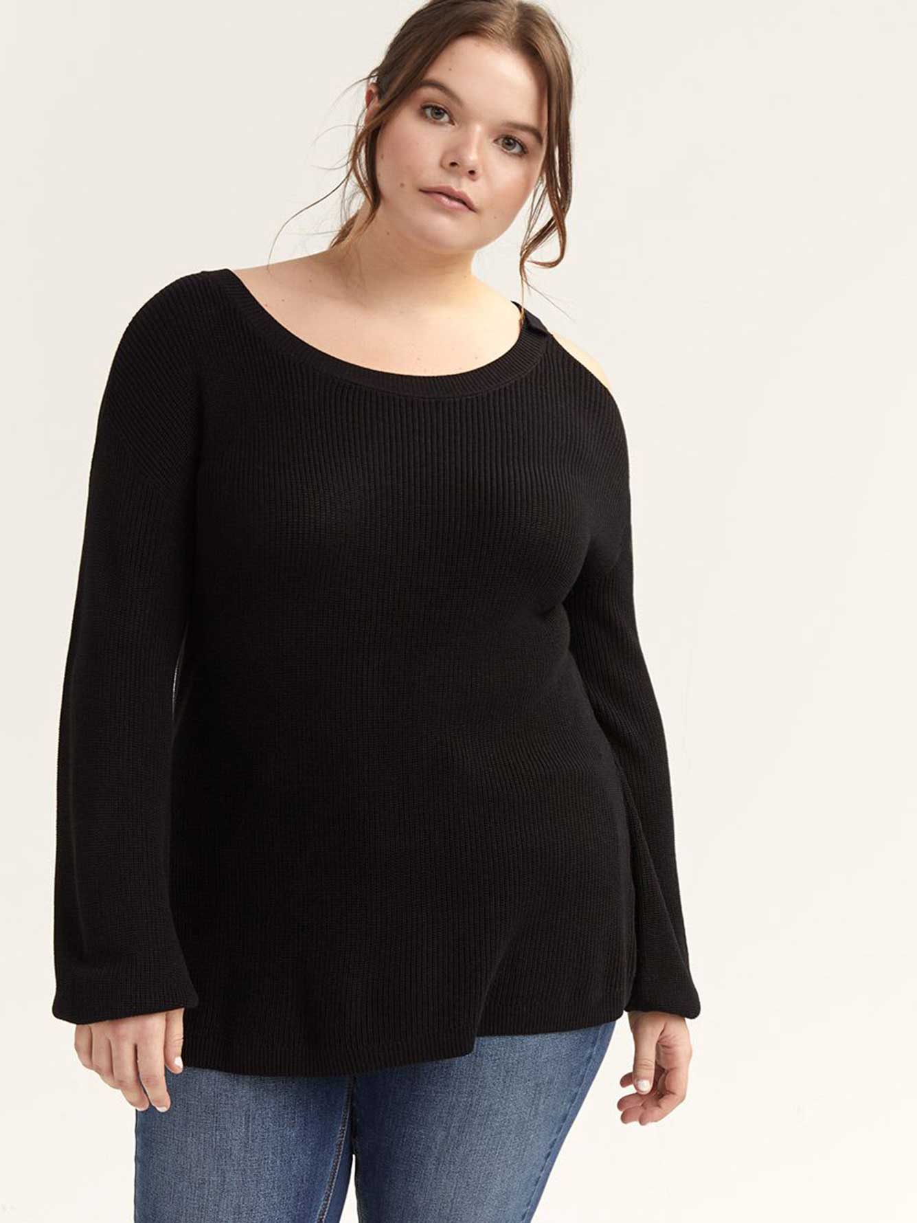 Peekaboo Long Sleeve Sweater - L&L | Penningtons
