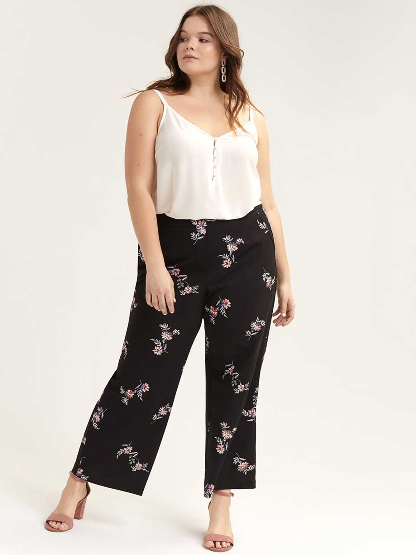 Pull-On Wide-Leg Ankle Pant - Michel Studio