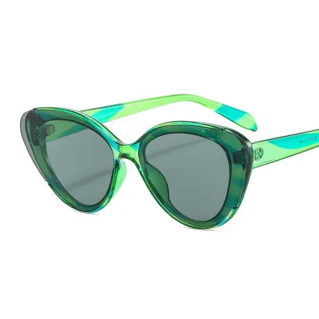 Green Marbled Fashion Sunglasses- Don't AsK