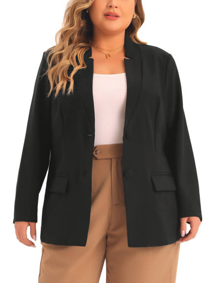 Agnes Orinda - Business Suit Button Blazer Jacket