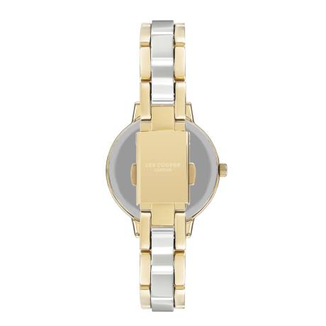 LEE COOPER-Women's Yellow Gold 34mm  watch w/White Dial