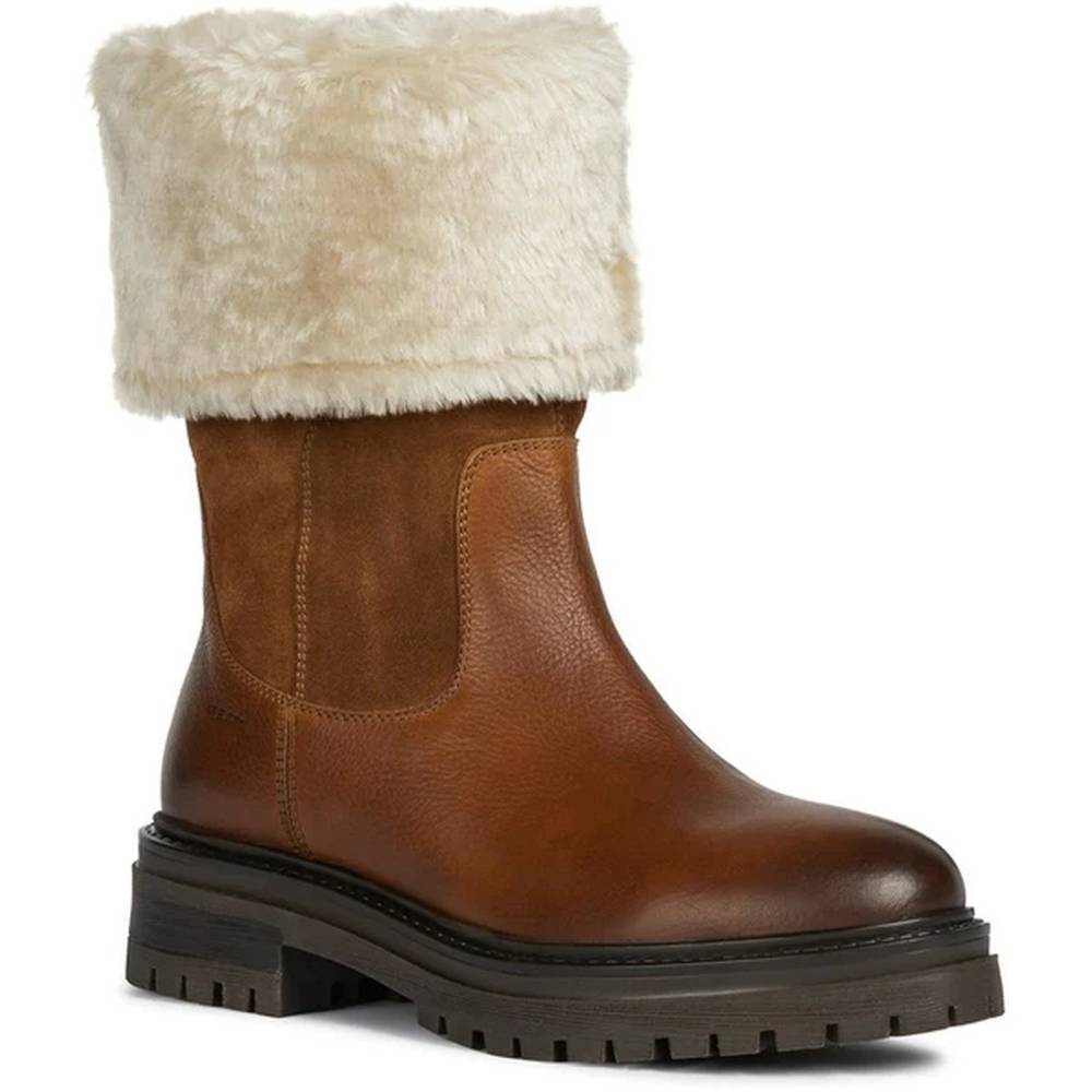 Geox Womens Ladies D Iridea M Leather Ankle Boots Penningtons