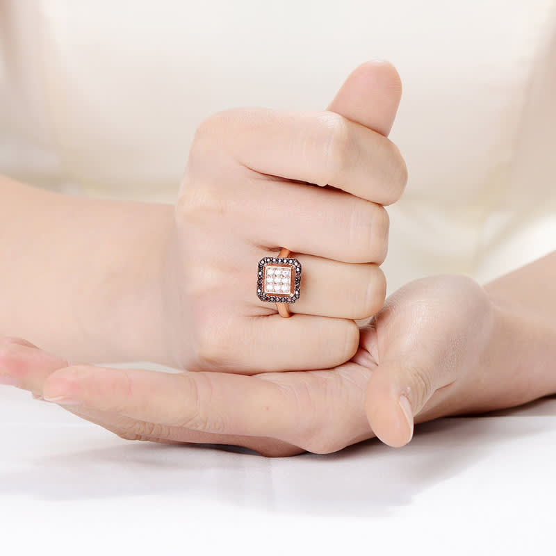 Cubic zirconia 18k rose gold over sterling silver clearance
