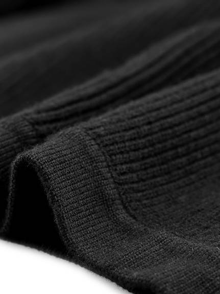 Agnes Orinda - Long Sleeve Open Front Sweaters Knit Crop Cardigan