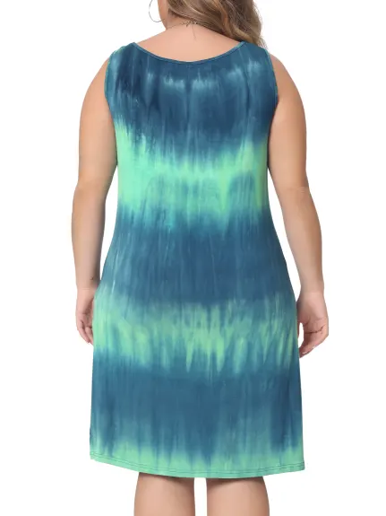Agnes Orinda - Tie Dye Sleeveless Summer Dress