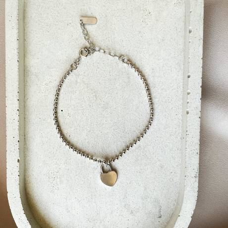 Horace Jewelry -  Heart bead chain bracelet Fany