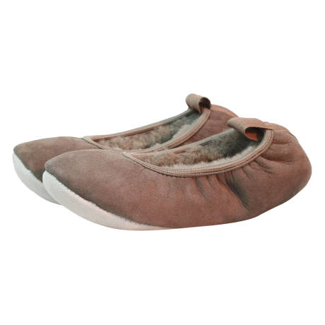 Eastern Counties Leather - Womens/Ladies Sheepskin Lined Ballerina Slippers
