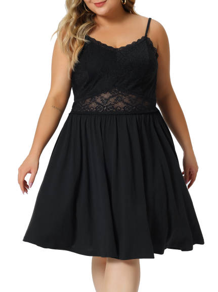 Agnes Orinda - Nightgown V Neck Chemise Sexy Lace Nightdress