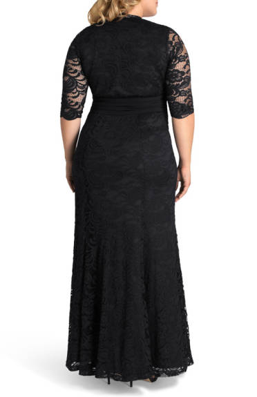 Kiyonna Screen Siren Lace Evening Gown (Plus Size)