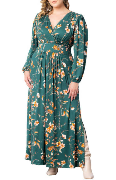 Kiyonna Kelsey Long Sleeve Maxi Dress (Plus Size)