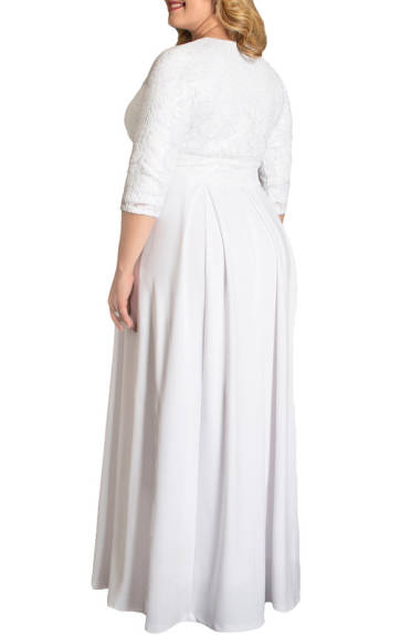 Kiyonna - Robe de Mariée Paillettée Lumière D’étoiles (Grande Tailles)