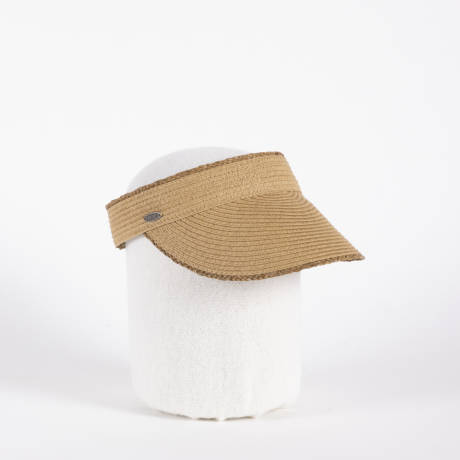 Canadian Hat 1918 - Vilia- Straw Visor With Raffia Touch