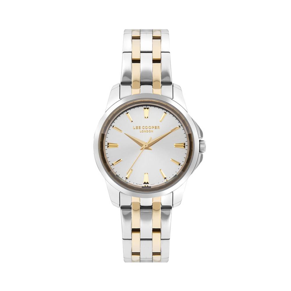 LEE COOPER-Women's Silver 36mm  watch w/Silver Dial