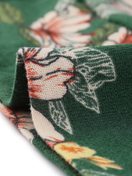 Agnes Orinda - Pulls ouverts en tricot fleuri Cardigans d'automne