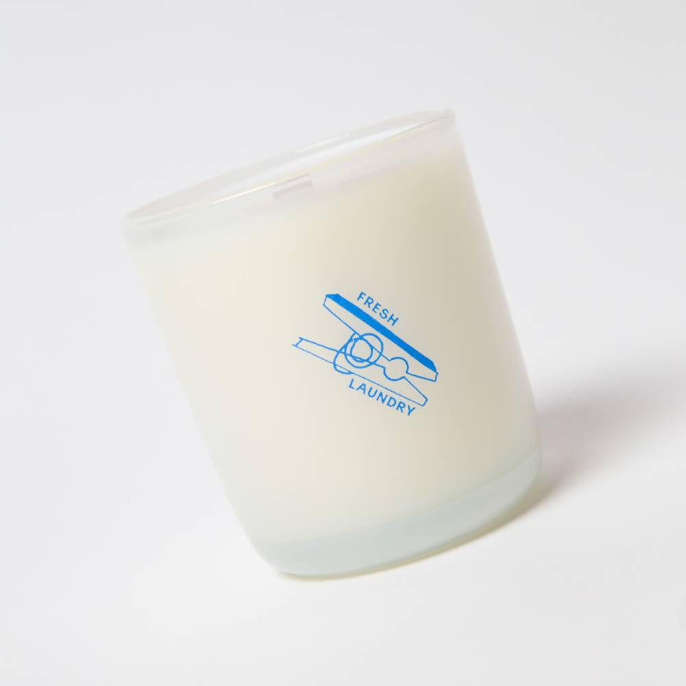 Milk Jar Fresh Laundry Candle Spring Rain, Cotton & Vanilla 8oz