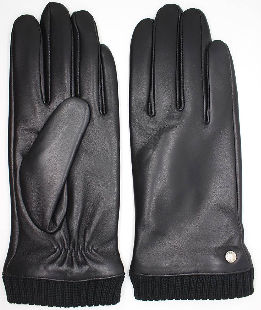 CR Ladies - Basic Leather Glove With Knit Cuff