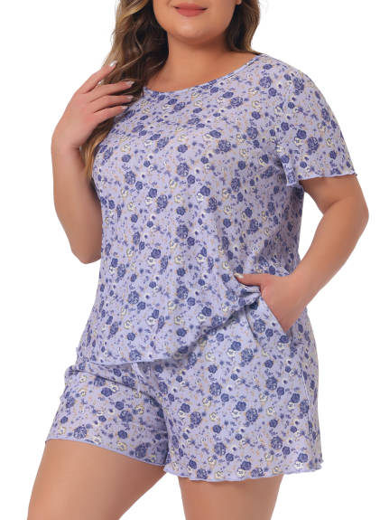 Agnes Orinda - Summer Casual Floral Pajama Sets