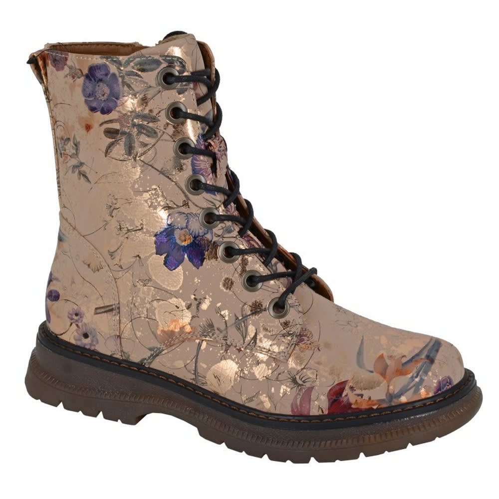 Cipriata - Womens/Ladies Annetta Floral Combat Boots