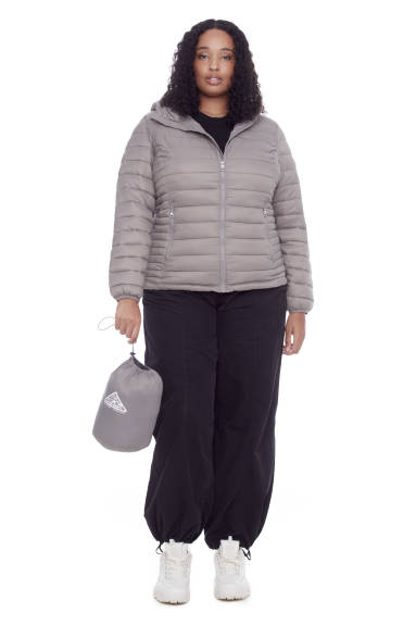 Alpine North - YOHO PLUS | Veste rembourrée femme légère pliable duvet végan taille large (avec sac)