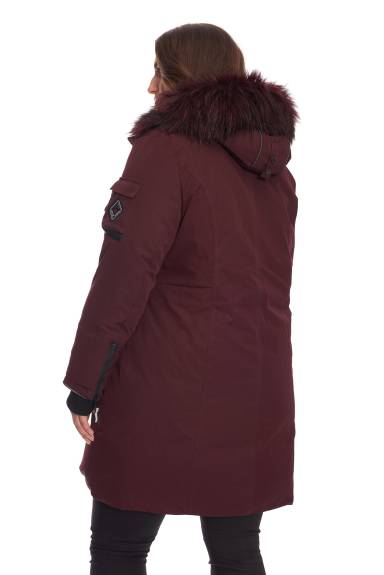 Alpine North - LAURENTIAN PLUS | Parka longue femme recyclée duvet végan capuche fausse fourrure taille large