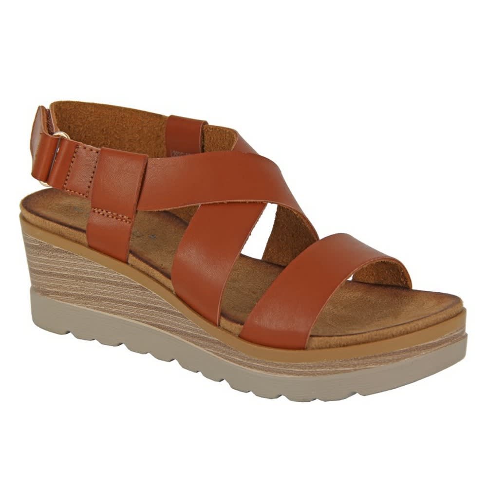 Cipriata - Womens/Ladies Ola Crossover Touch Fastening Wedge Sandals