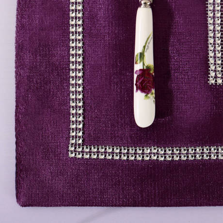 PiccoCasa- tapis de Table avec Sparkle Luxury Diamante 12x16 pouces