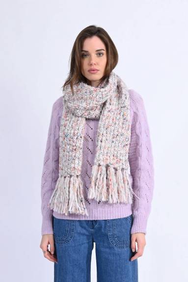 MOLLY BRACKEN - Knitted Scarf With Mottled Stitch