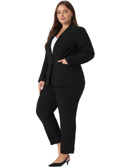 Agnes Orinda - Long Sleeve Business Suit Blazer Jacket