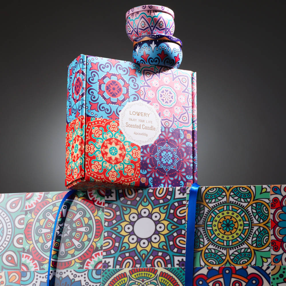 4Pc. Travel Candle Gift Set Coconut, Vanilla, Lavender, Citrus