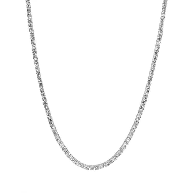 Genevive plated cz tennis necklace hotsell