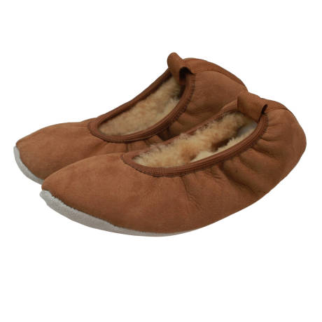 Eastern Counties Leather - Womens/Ladies Sheepskin Lined Ballerina Slippers