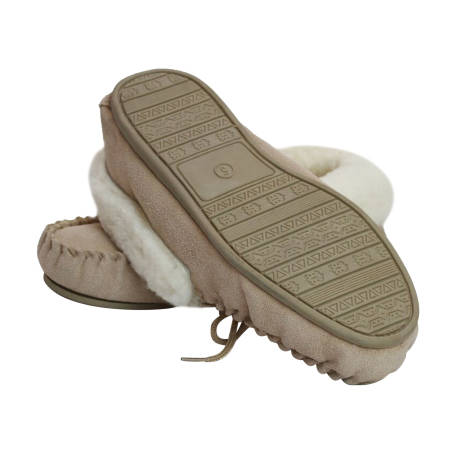 Eastern Counties Leather - Womens/Ladies Hard Sole Sheepskin Moccasins
