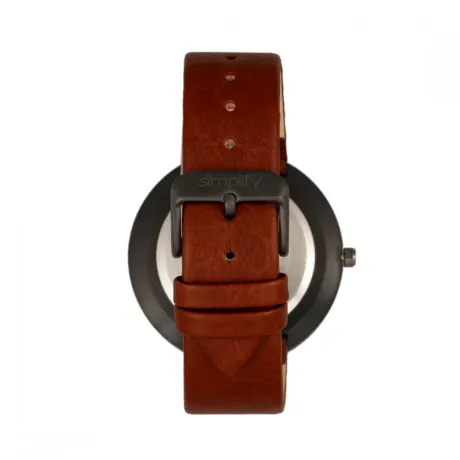 Simplify - La montre à bracelet 6000 - Noir/Marron clair