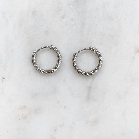 Horace Jewelry - Boucles d'oreilles anneaux torsadés Torsa