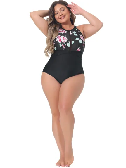 Agnes Orinda - Floral Bikini One Piece Swimsuits